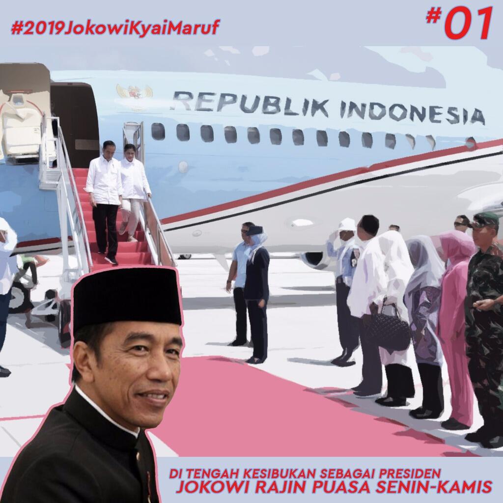 PDIP Banggakan Keimanan Jokowi yang Rajin Puasa Senin-Kamis