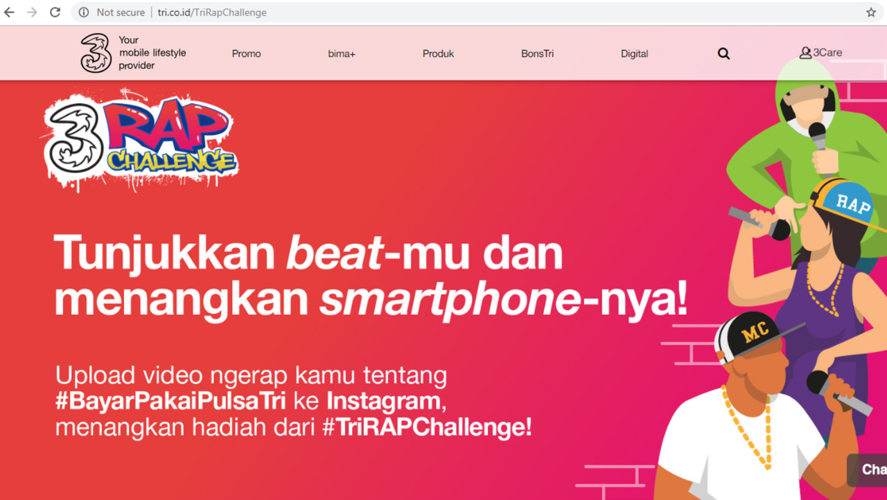 NGE-RAP DAPET HAPE - IKUTAN #TRIRAPCHALLENGE nya TRI INDONESIA 