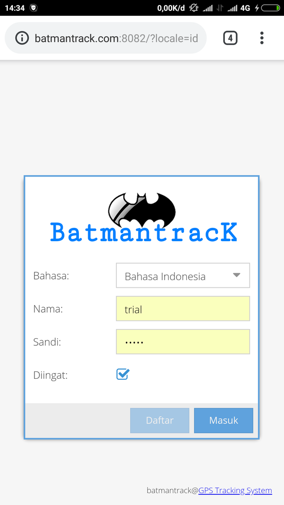 instal traccar web interface for tracker server