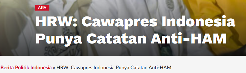 Ma'ruf Klaim Masalah HAM dapat Perhatian Lebih di Era Jokowi