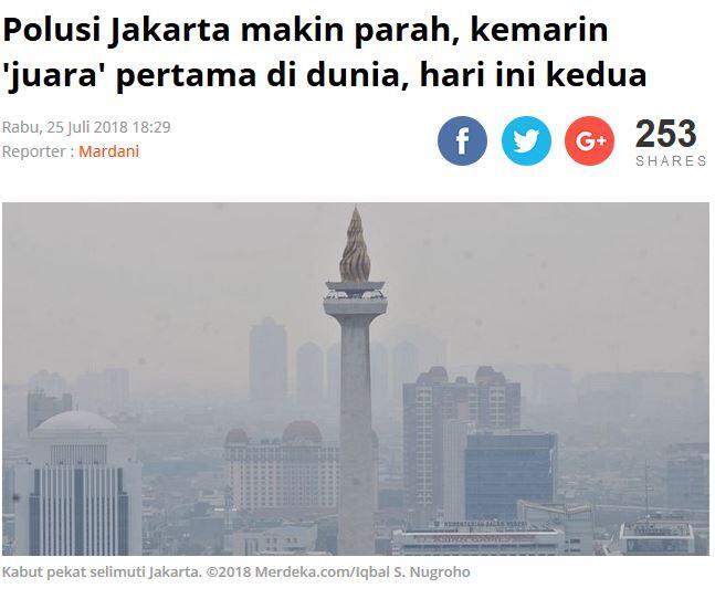 Penyebab Kanker? Bukan Rokok! Tapi Jakarta! (Parah)