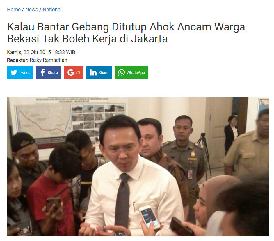 Anies Baswedan Berang dengan Ancaman Wali Kota Bekasi Soal Sampah