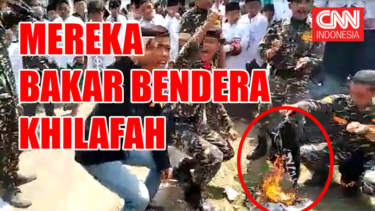 Banser Bakar Bendera Tauhid di Garut pada Hari Santri Nasional