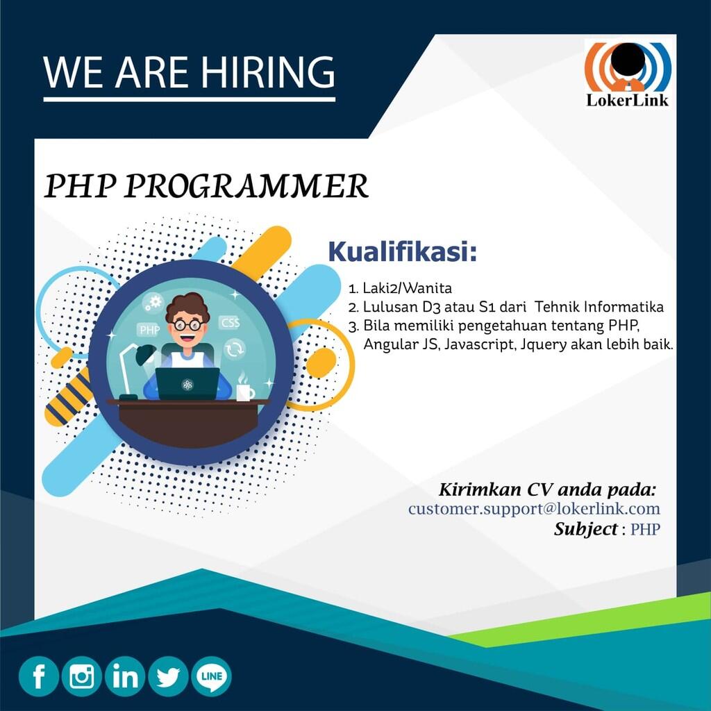 LOKER : PHP Programmer dan IT Business Analyst (YOGYAKARTA)