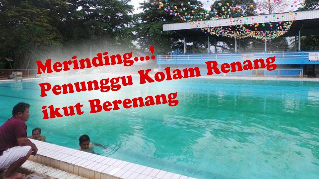 Merinding...! Penampakan Penunggu Kolam renang ikut berenang