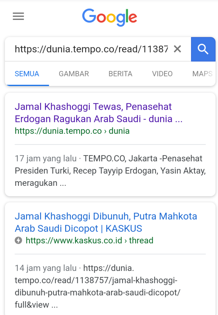 Tempo tidak profesional merubah badan berita