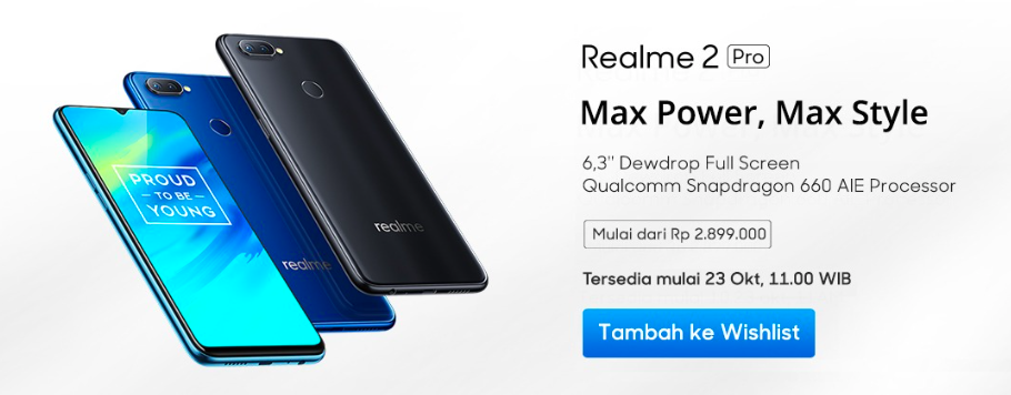 Jangan Kelewat Gan, Hari ini Pre-Sale Realme 2 Pro Jam 11 di Lazada