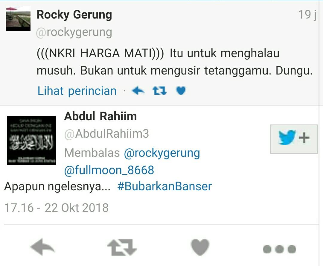 Aksi Pembakaran Bendera Picu Tagar #BubarkanBanser
