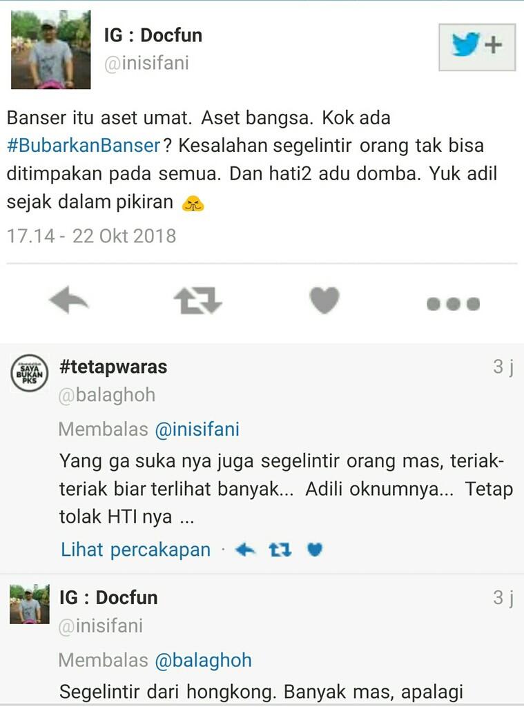 Aksi Pembakaran Bendera Picu Tagar #BubarkanBanser