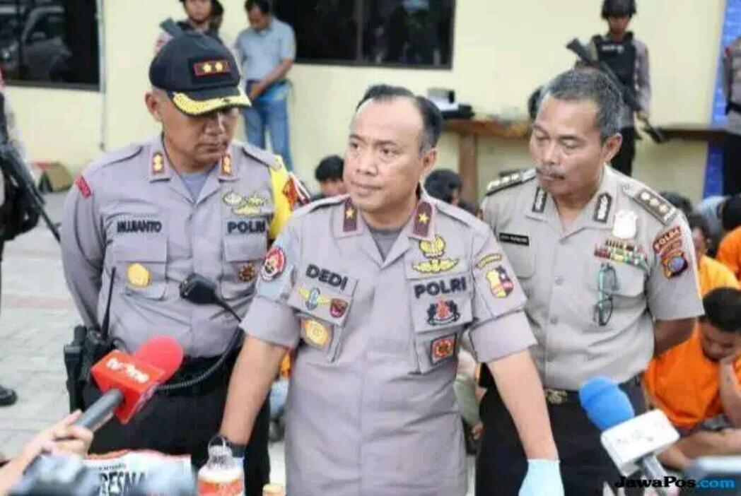 Polisi Amankan Banser Pembakar Bendera Berkalimat Tauhid