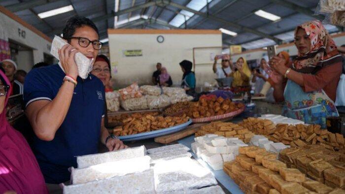 Belanja Rp 10 Ribu, Sandiaga Uno Dapat 10 Tempe Hape di Kabupaten Semarang