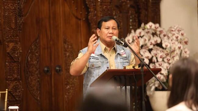 Prabowo: Ekonomi Indonesia 'Mbahnya' Liberal Pangkat Lima