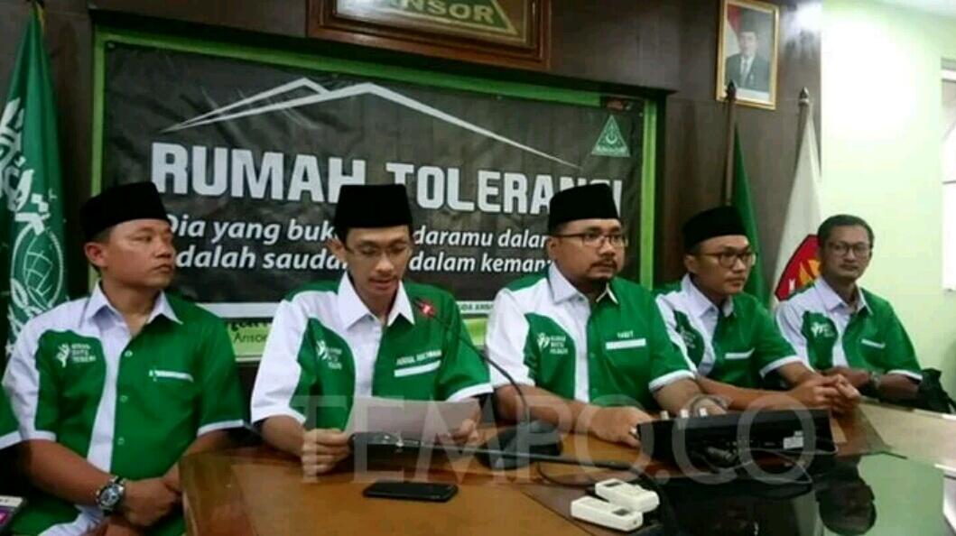 Ketua GP Ansor Yaqut Cholil Samakan Bendera HTI dan PKI