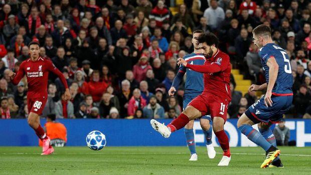 Dua Gol Salah di Liga Champions Pecahkan Rekor di Liverpool