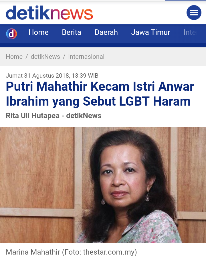 Mahathir Tegaskan Malaysia Menolak LGBT