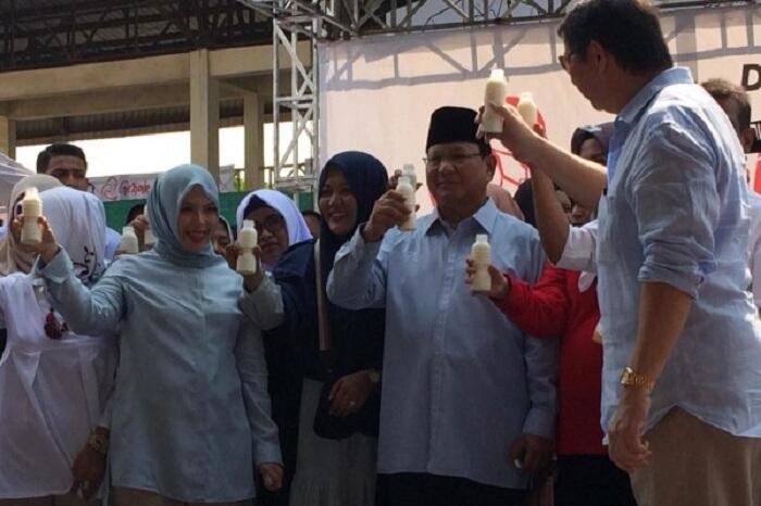 Tak Suka Minum Susu, Prabowo: Saya Suka Minum Es, Makanya Saya Lebih Pendek