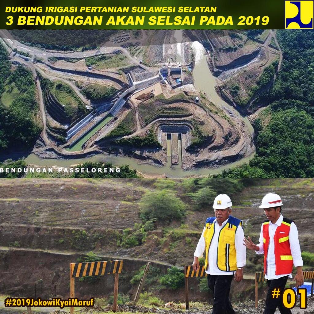 Proyek 2 Bendungan di Sulsel Rampung Tahun Depan