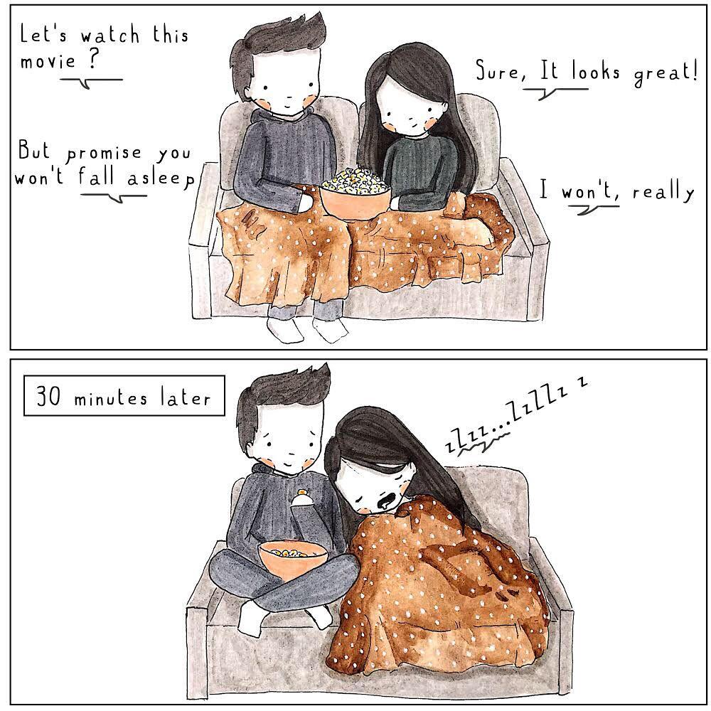 9 Ilustrasi Ini Bisa Buat Pasangan Senyum Sambil Geleng-geleng Kepala