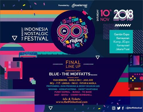 Agan Sista Kangen Masa 90’an? Yuk Nostalgia Bareng di The 90’s Festival 2018!