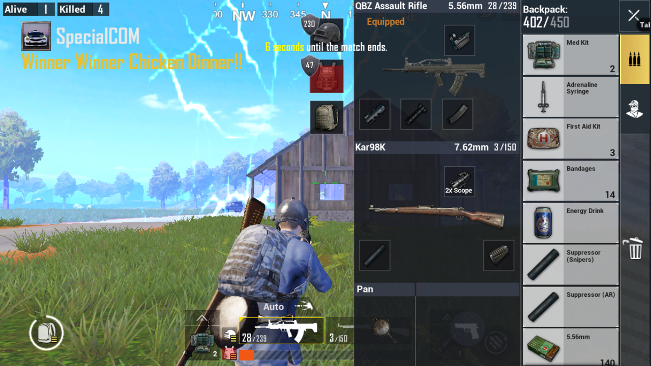 TIPS CHICKEN DINNER PUBG (MOBILE) VERSI ANE