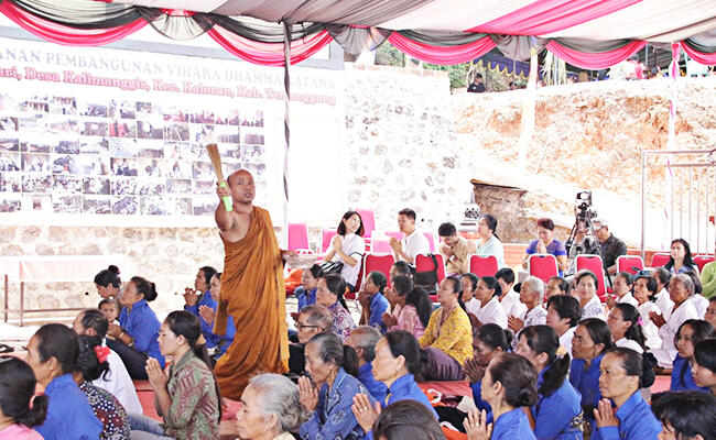 Inilah Kemeriahan Peresmian Vihara Dhammaratana, Dusun Manguntosari, Temanggung