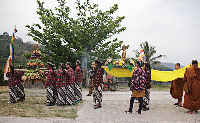 Inilah Kemeriahan Peresmian Vihara Dhammaratana, Dusun Manguntosari, Temanggung