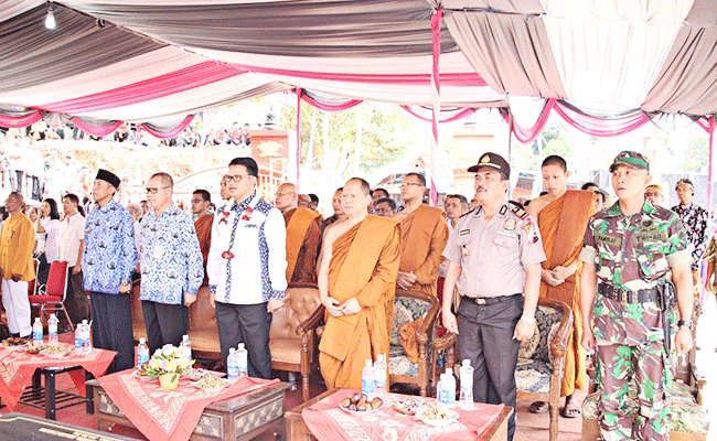 Inilah Kemeriahan Peresmian Vihara Dhammaratana, Dusun Manguntosari, Temanggung
