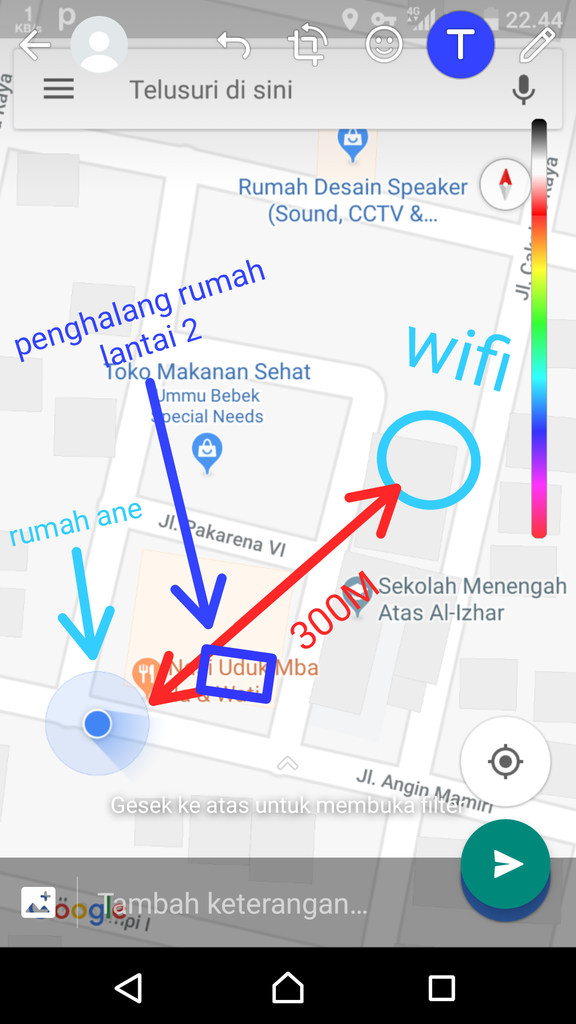 Cara nembak wifi 300m dengan usb wifi adapter bisa ga?