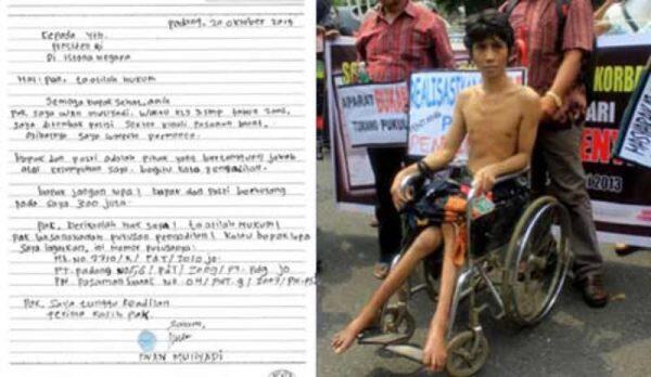 Lumpuh Akibat Tertembak Oknum Polisi, Iwan Menunggu Ganti Rugi yang Tak Pasti - KBK