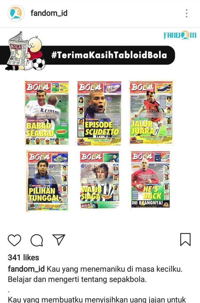 Tabloid BOLA Pamit Undur Diri, Netizen Mengenang Masa Indah Kebersamaan