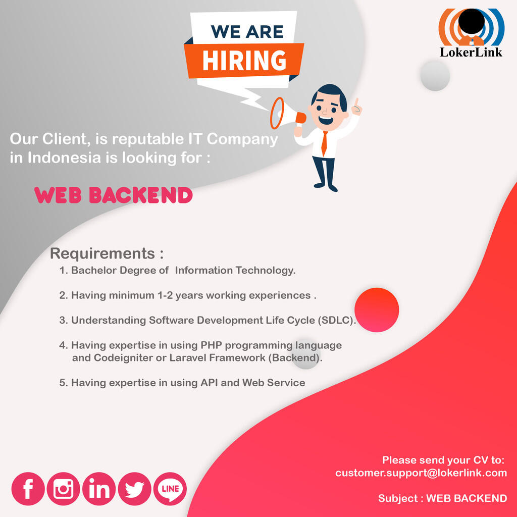 WE'RE HIRING! 4 positions below in Jakarta!