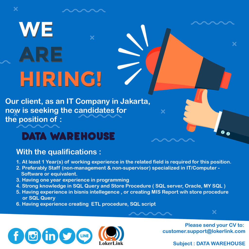WE'RE HIRING! 4 positions below in Jakarta!