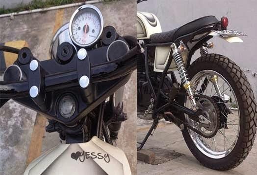 Modifikasi Motor Suzuki Thunder 250 Street Tracker Grovy V