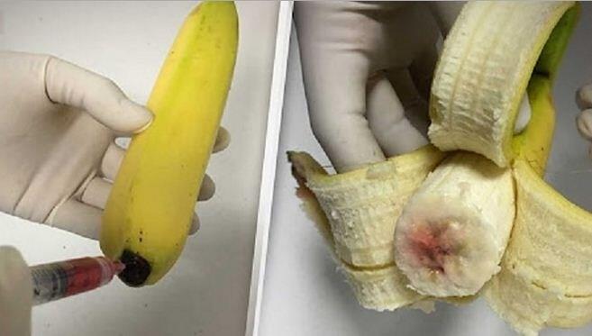 Pisang Dengan Bercak Merah yang Katanya Sengaja Disuntik Virus HIV, Benarkah?