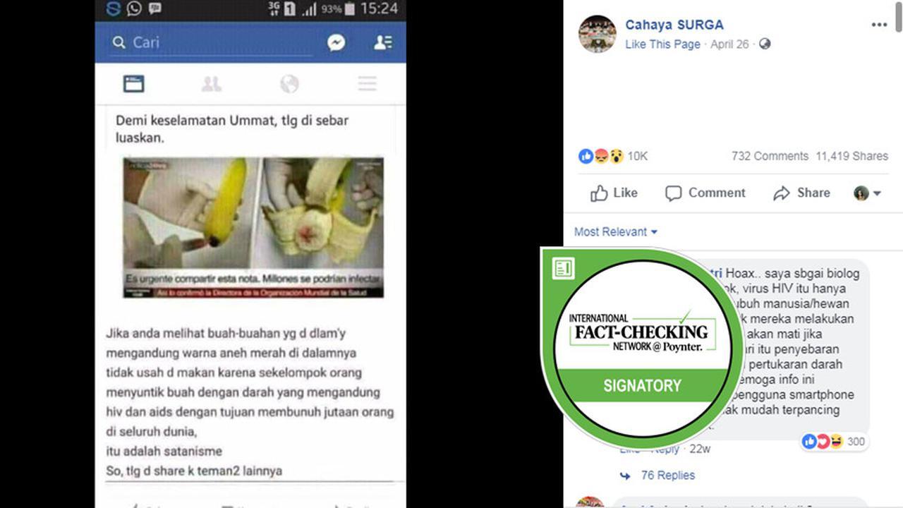 Pisang Dengan Bercak Merah yang Katanya Sengaja Disuntik Virus HIV, Benarkah?