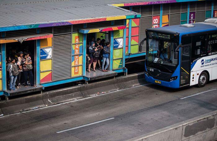 Tabrak pesepeda, daftar kecelakaan bus Transjakarta makin panjang