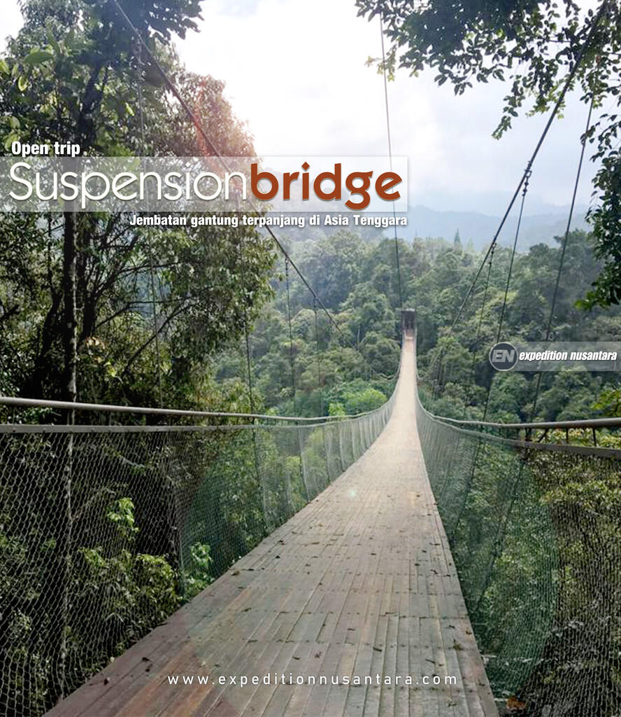 Open Trip Jembatan Gantung Terpanjang di Asia Tenggara ada di Sukabumi