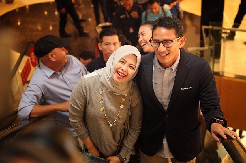 10 Kemesraan Nur Asia Uno Saat Dampingi Sandiaga Uno
