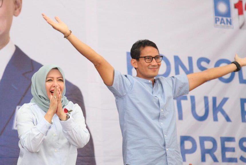 10 Kemesraan Nur Asia Uno Saat Dampingi Sandiaga Uno