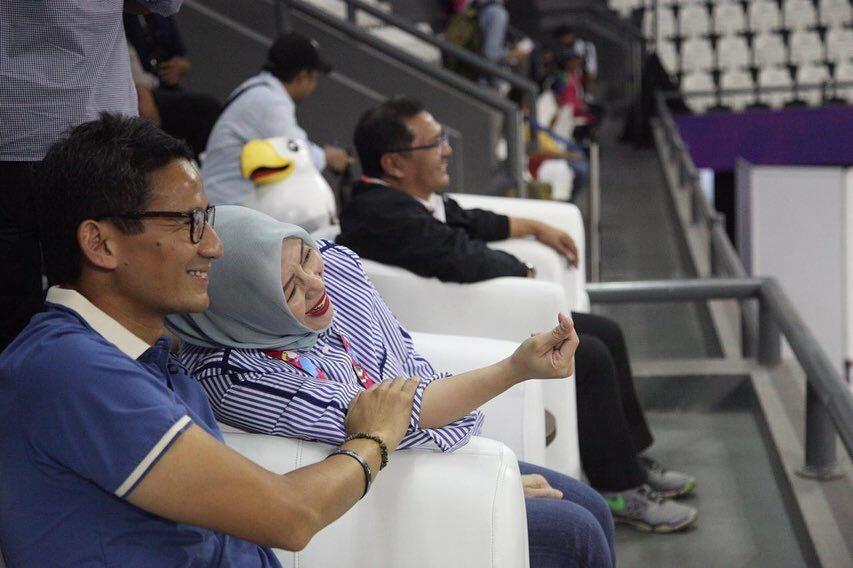10 Kemesraan Nur Asia Uno Saat Dampingi Sandiaga Uno