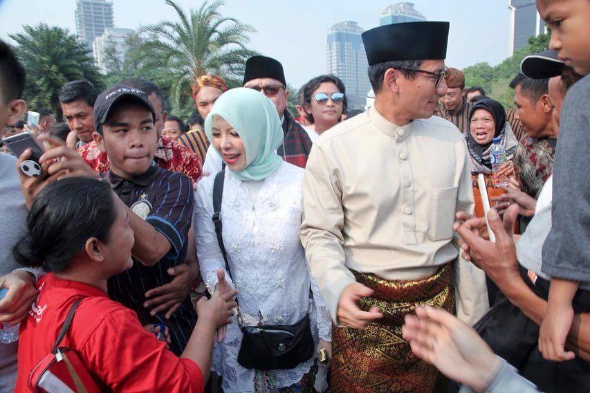 10 Kemesraan Nur Asia Uno Saat Dampingi Sandiaga Uno