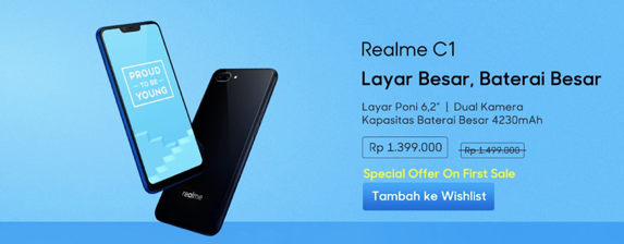 Realme C1 Besok Dijual di Lazada, Pantengin di Jam Ini Agar Bisa Dapet Gan!