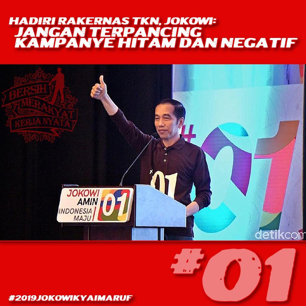 Pesan Jokowi ke Tim Kampanye: Jelaskan Isu Antek Aseng hingga PKI
