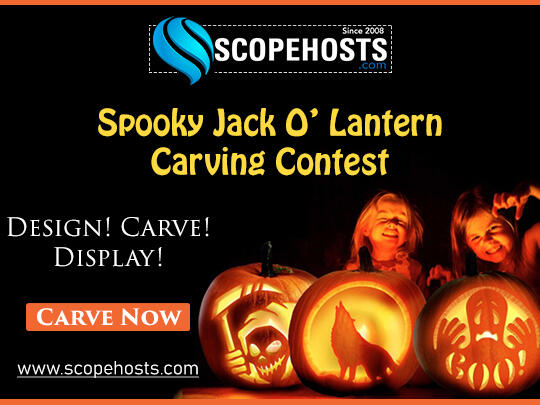 Spooky Jack O' Lantern Carving Halloween Contest - Scopehosts.com