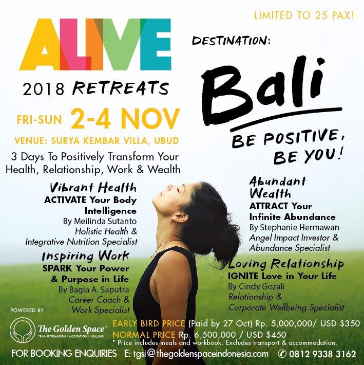ALIVE Retreat 2018 in Ubud Bali