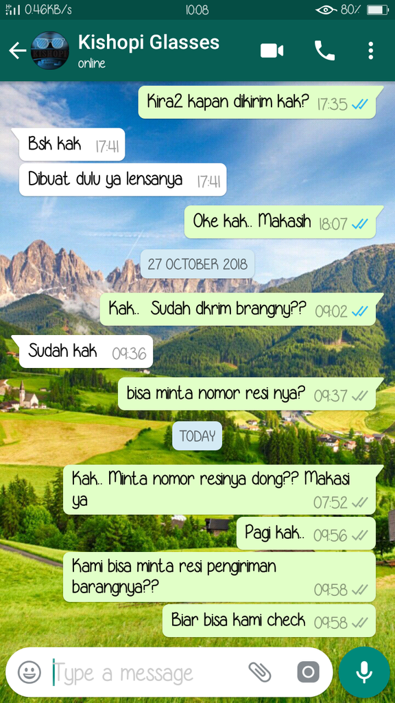 Pembelian kacamata