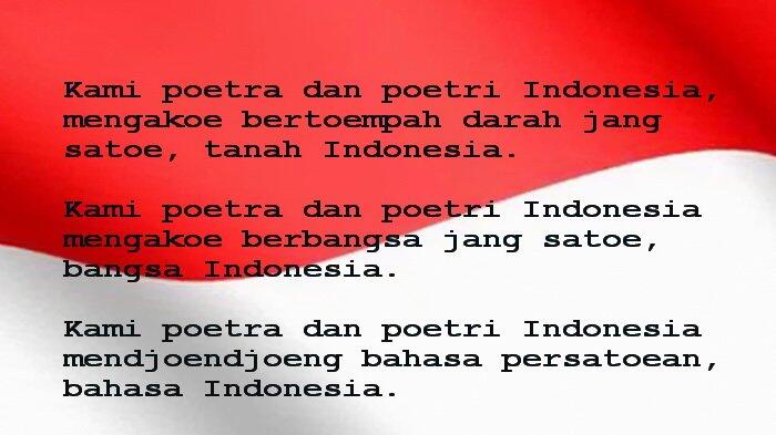 Sumpah Pemuda, Sumpah yang mempersatukan pemuda Indonesia