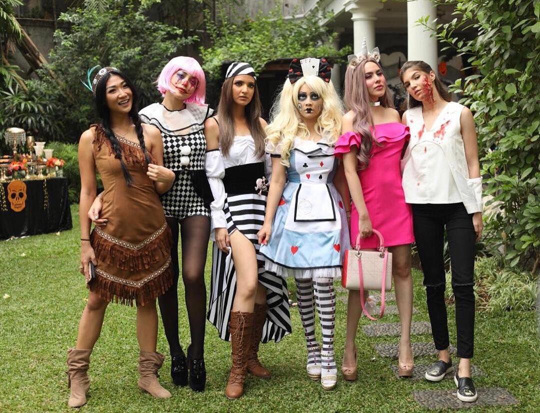 10 Potret Keseruan Pesta Halloween Girl Squad Nia Ramadhani