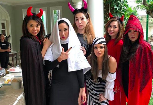 10 Potret Keseruan Pesta Halloween Girl Squad Nia Ramadhani