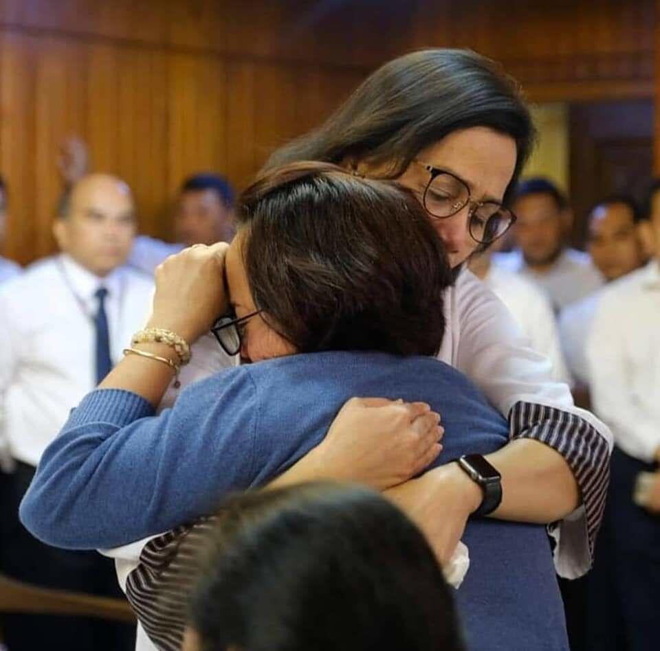 Tangis Sri Mulyani Pecah Saat Temui Keluarga Korban Lion Air